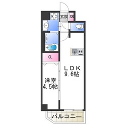 スプランディッド難波WESTの物件間取画像